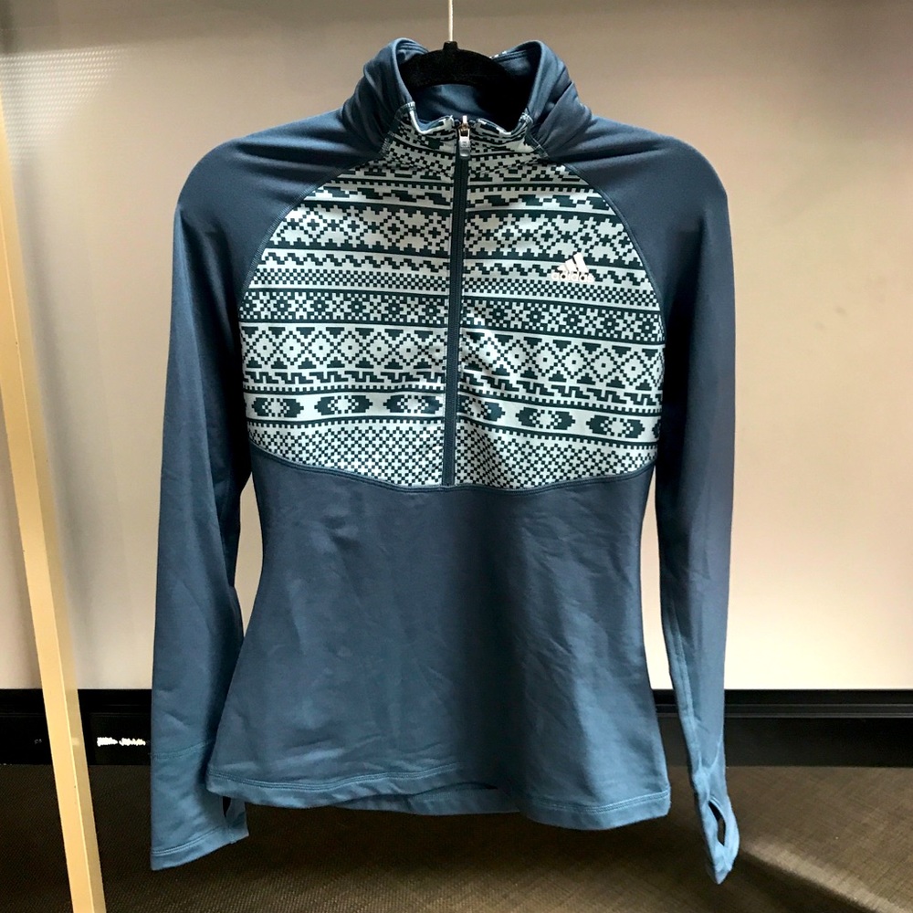 adidas Performance Women’s Techfit Cold Weather Half Zip Gondola Print Jacket